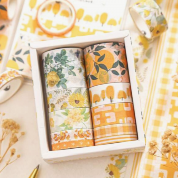 Set of 10 Gold Foil 3mm Washi Tapes -   Washi tape planner, Decorated  envelopes, Washi tape