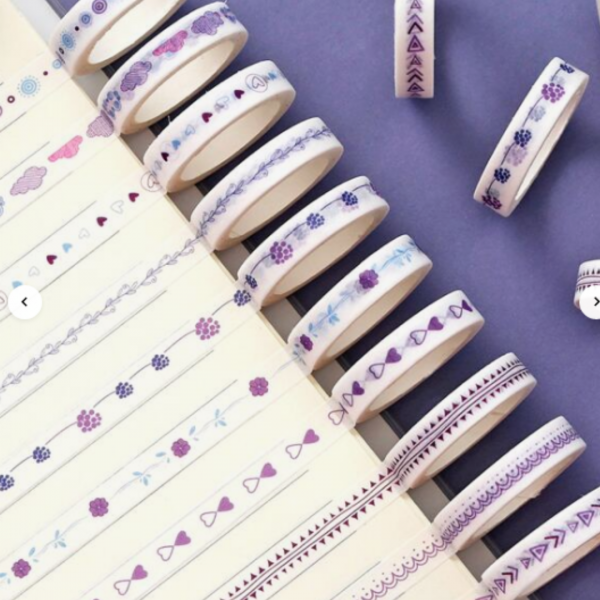 10 Rolls Cloud & Flower Pattern Washi Tape (300 cm )