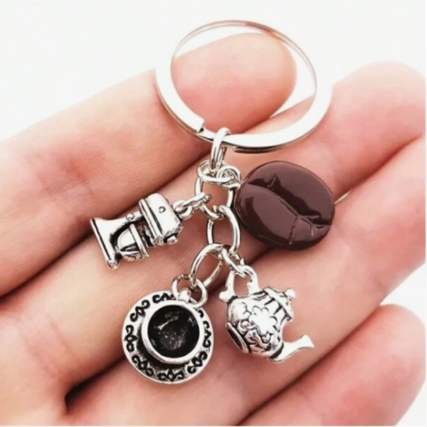 Creative Coffee Cook Keychain 