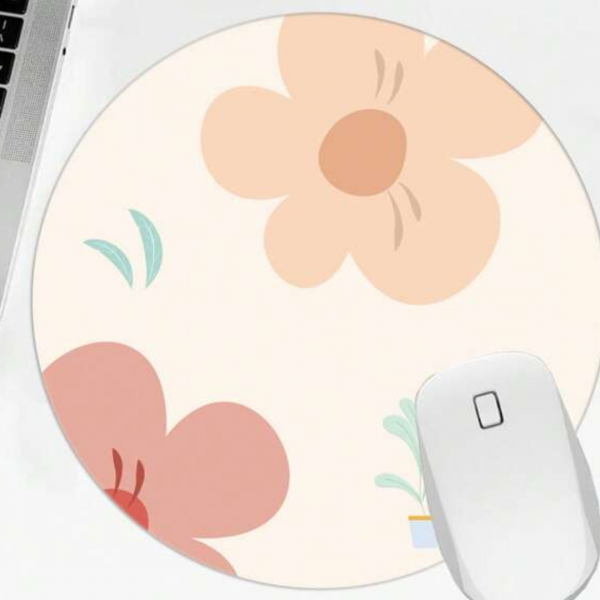 Flower Pattern Mouse Pad