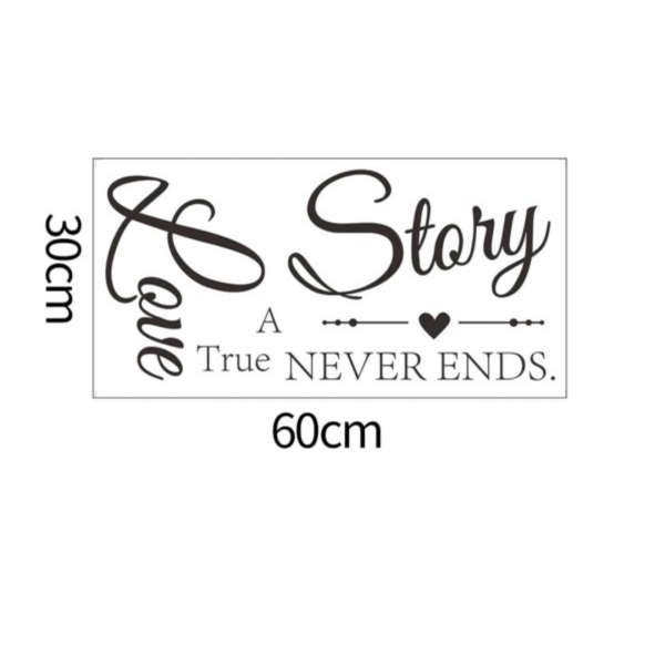 Slogan Graphic Wall Sticker