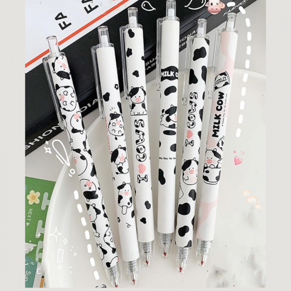 6pcs Cartoon Graphic Ballpoint Pen