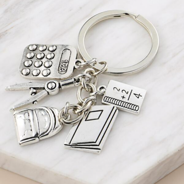 Book & Bag Pendant Keychain 