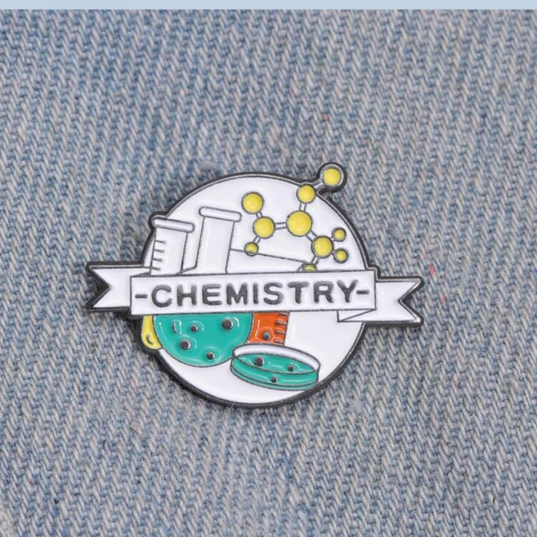  Cartoon Chemistry Brooch 