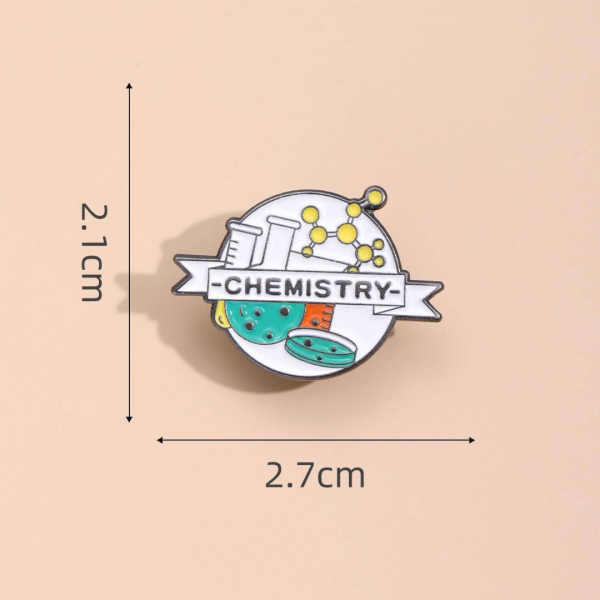  Cartoon Chemistry Brooch 
