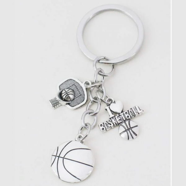 Men Basketball Keychain