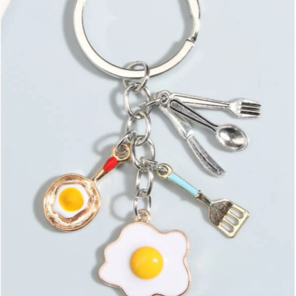 Egg keychain top