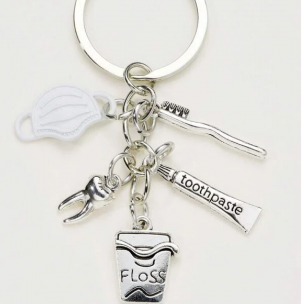  Tooth & Toothpaste Keychain 