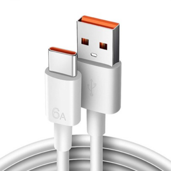 +6A Fast Type-c Data Cable White 