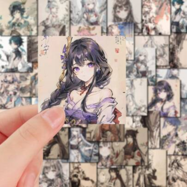 54pcs Cartoon Graphic Stickers
