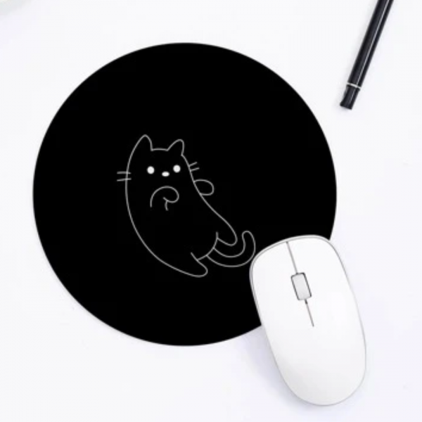 Cartoon Graphic Round Mouse Pad