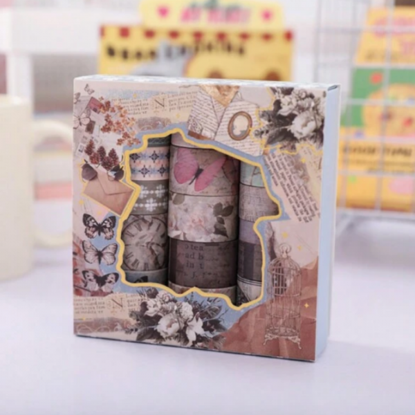 20 Rolls Vintage Themed Washi Tape (200 cm )