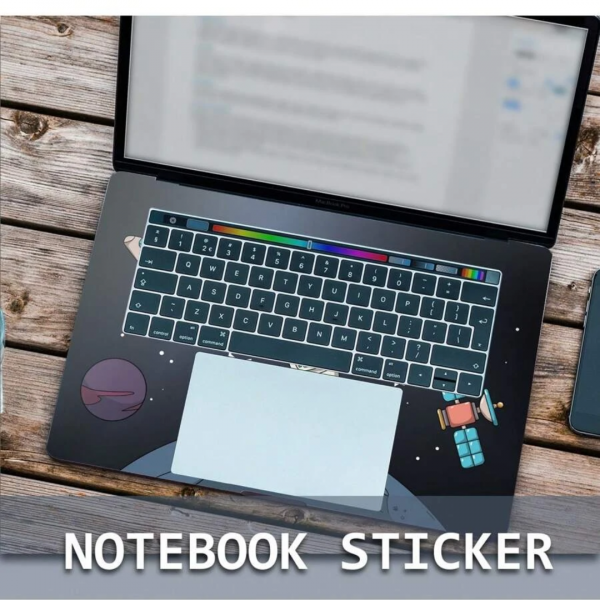  Cartoon Graphic Protective Sticker For 15.6-16 Inch Laptop