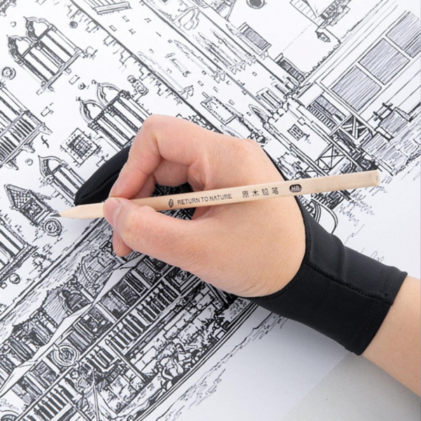 1pc Solid Color Drawing Glove (M)