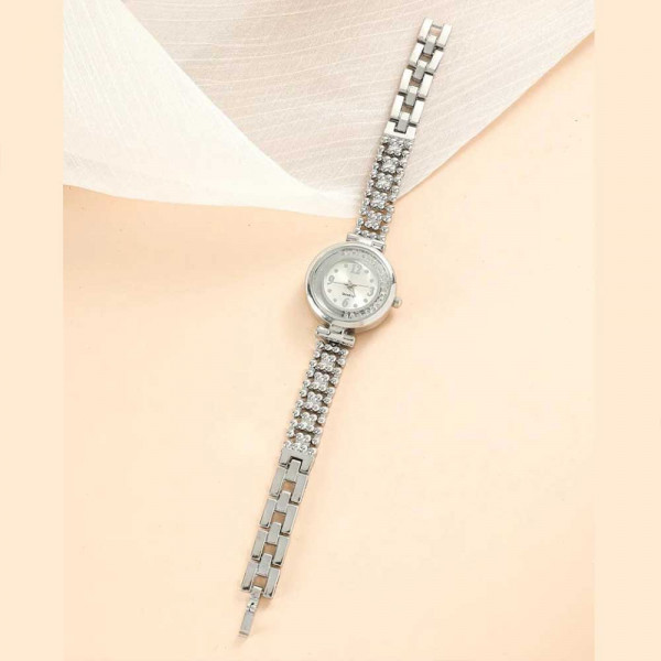 Rhinestone Decor Quartz Watch