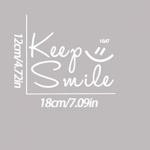 1pc Slogan Graphic Car Sticker