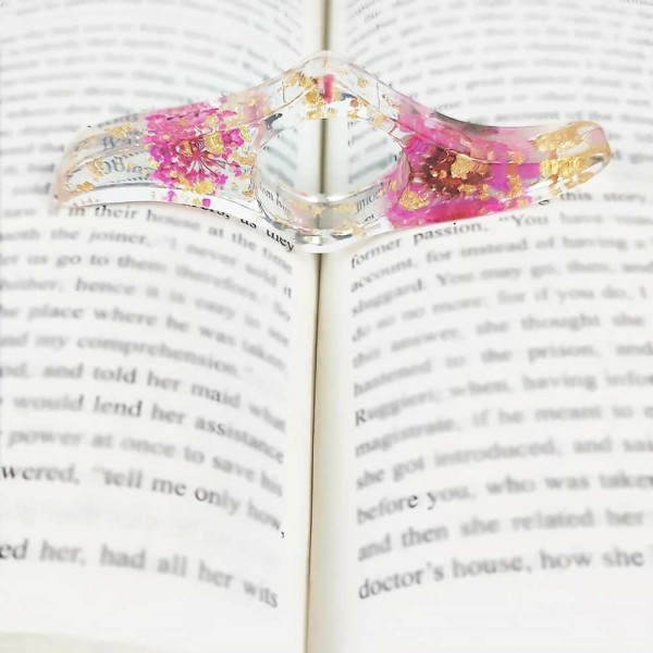 Flower Decor Book Mark Holder