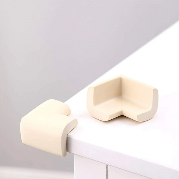 4 pcs Solid Color Table Corner Cover