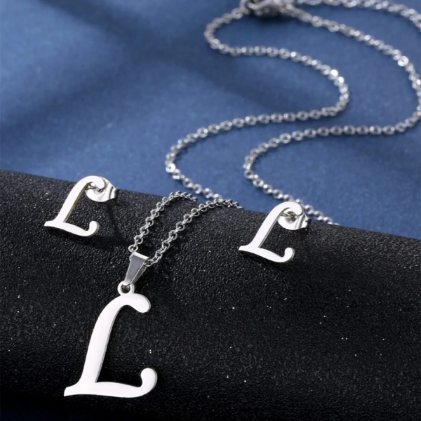 3 pcsFashion Stainless Steel Letter L