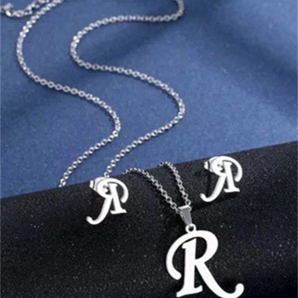 3 pcsFashion Stainless Steel Letter R