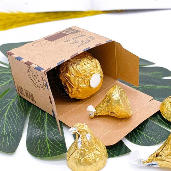 1 pc Retro Pattern Candy Give Away Box