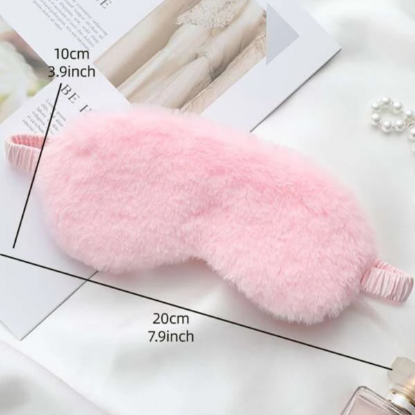 1pc Random Color Plush Eye Cover