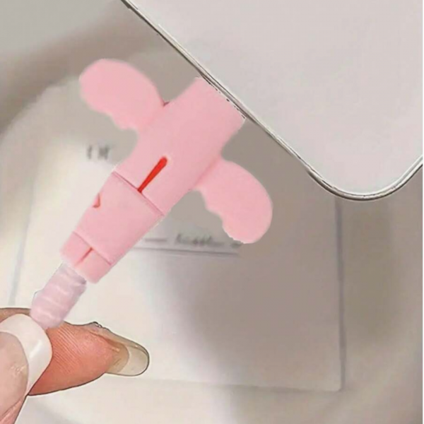 2Pcs Fancy Protective Covers For Data/Charging Cables