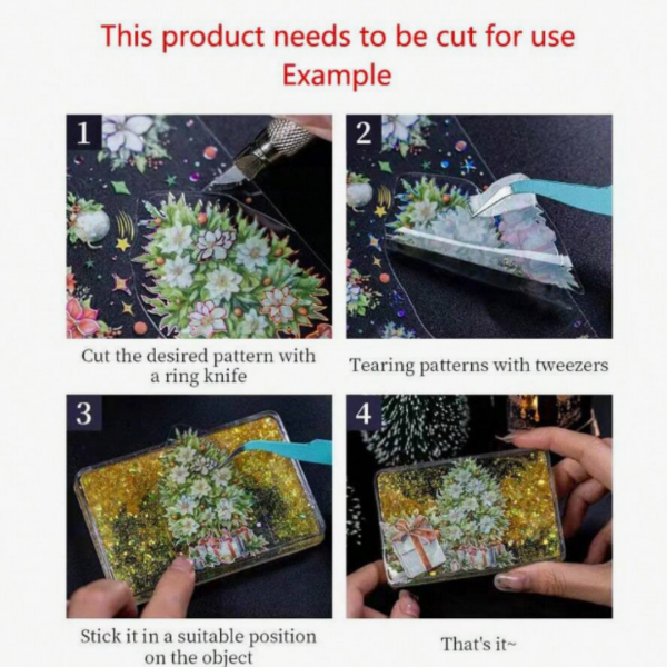 1Roll Random Sleeping Garden Series Flower Theme Scrap booking ( 200 cm )