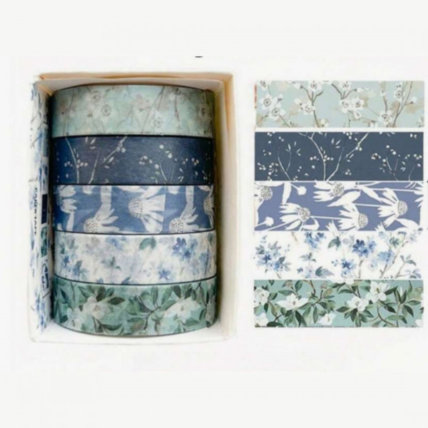 5Rolls Random Flower Pattern (200 cm)
