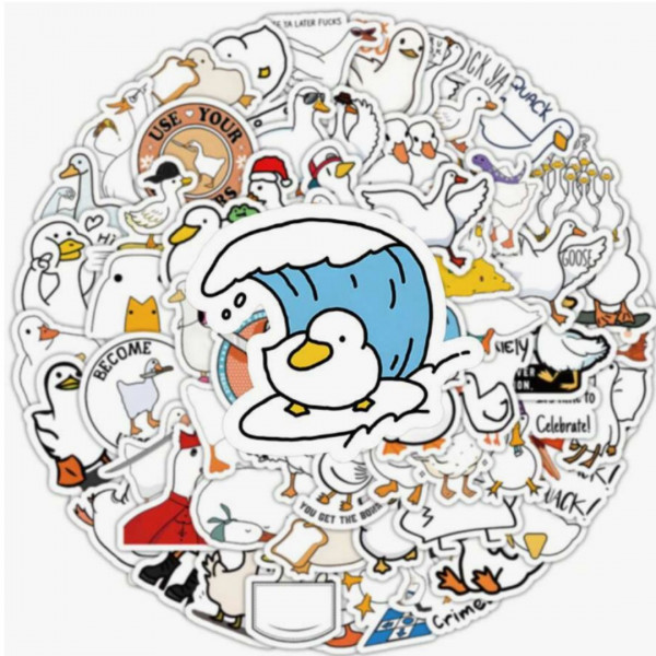 100pcs Cartoon Cute Duck Pattern Stickers