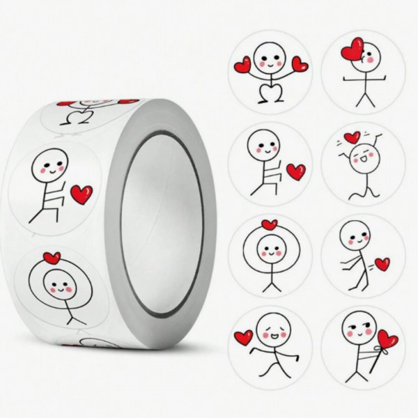 500pcs Thank You Stickers (2 cm )