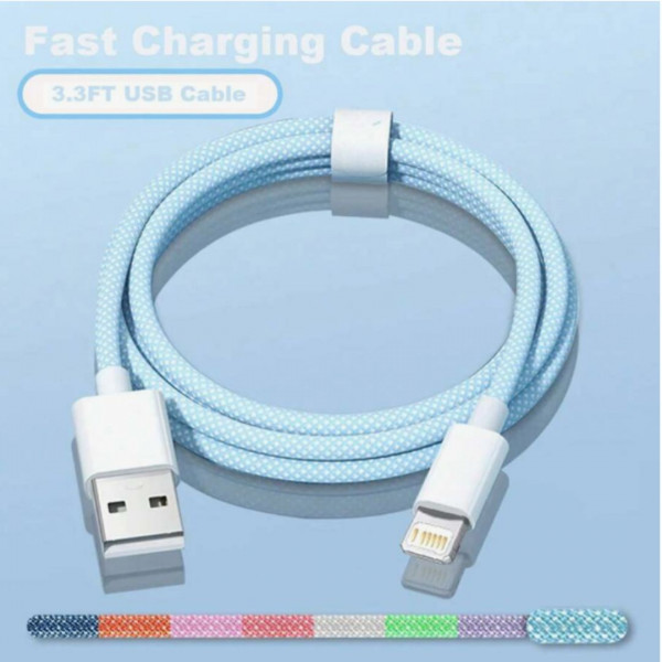 Fast Charging  20W USB To Lightning Charger Cable Compatible With Apple IPhone  (1 m )