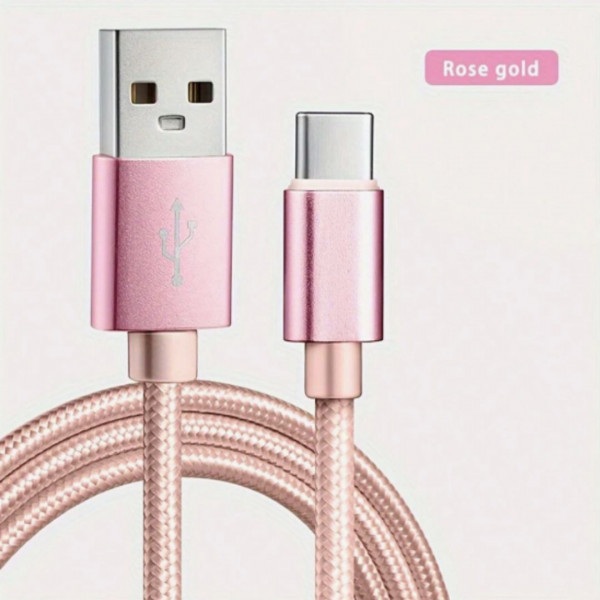 Heavy Duty Quick Fast Charge USB Type C Data Phone Charger Cable  (2 m )