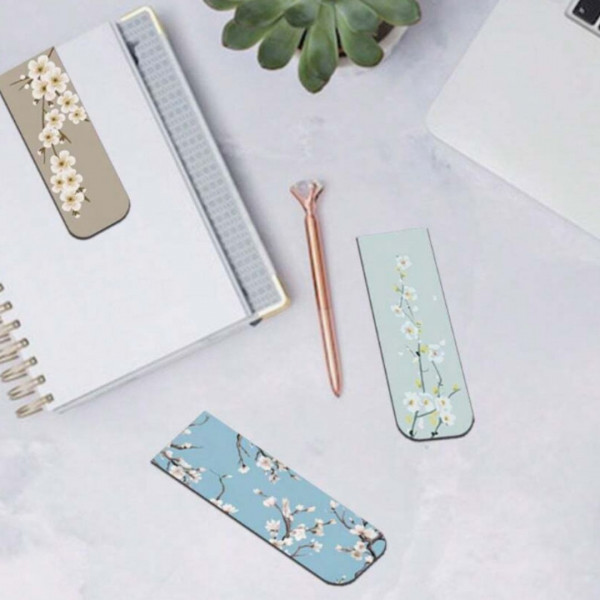 1Pc  Magnetic Bookmarks For Women Flower Planner