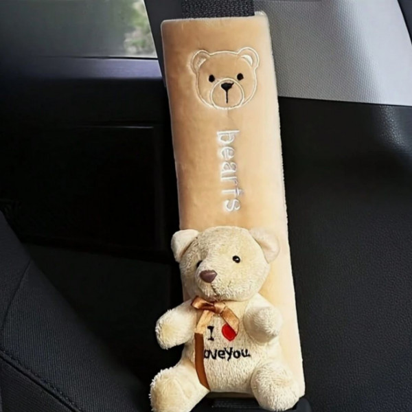 Bear Car Seat Belt Shoulder Cover 