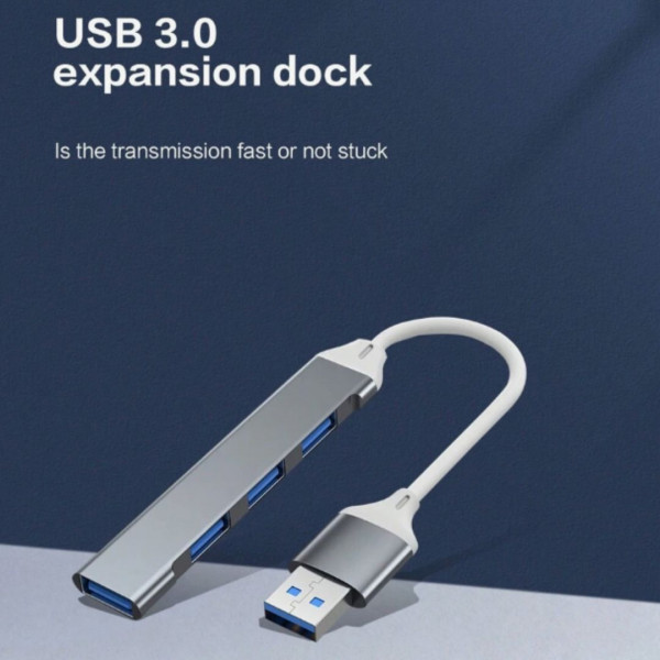 USB splitter 3.0 aluminum alloy HUB hub high-speed 4-port USB 
