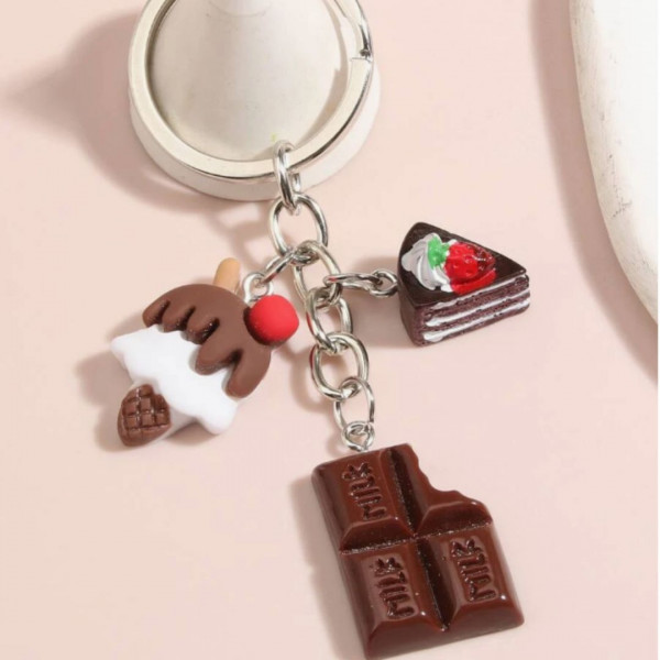 Ice Cream Charm Keychain