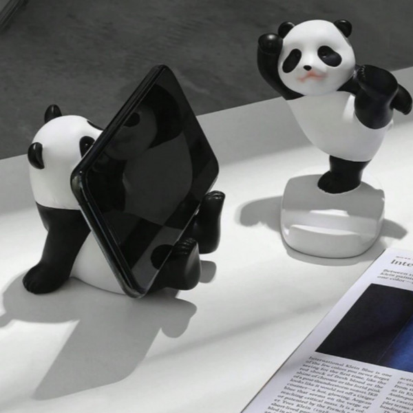 1Pc Random Of Cute Creative Panda Phone Stand