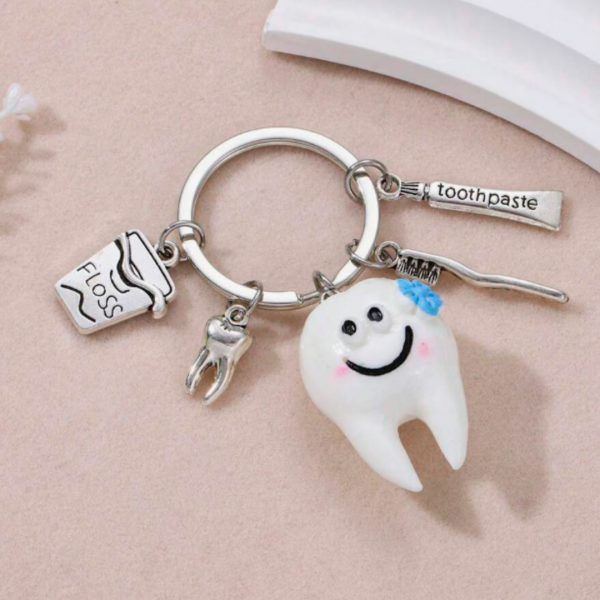Teeth keychain on sale