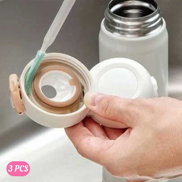 3pcs White Cleaning Brush Set Multi functional Kitchen 