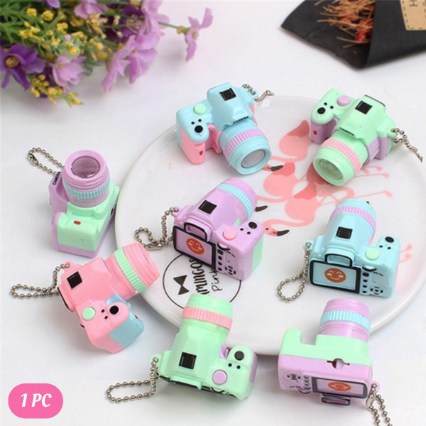 Camera keychain charm discount