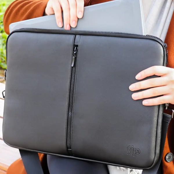 Leather Laptop Sleeve Black 15.5 Inch Buy best Handmade Products