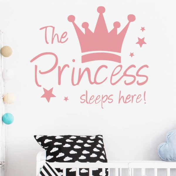 Kids Crown Print Wall Sticker