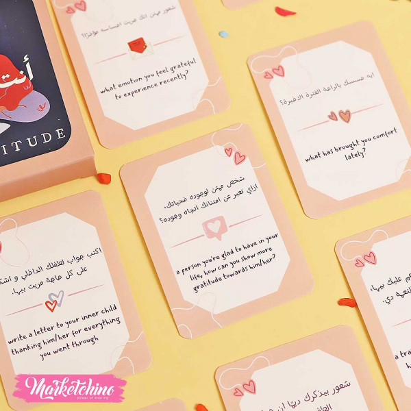 50 Question Card For Gratitude - أنت ملهم