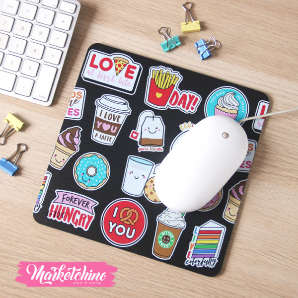 Rubber Mouse Pad-Fast Food