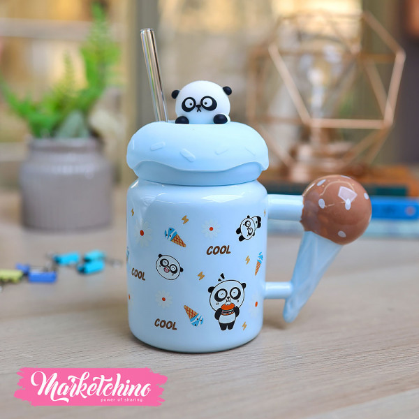 Ceramic Jar Mug-Panda