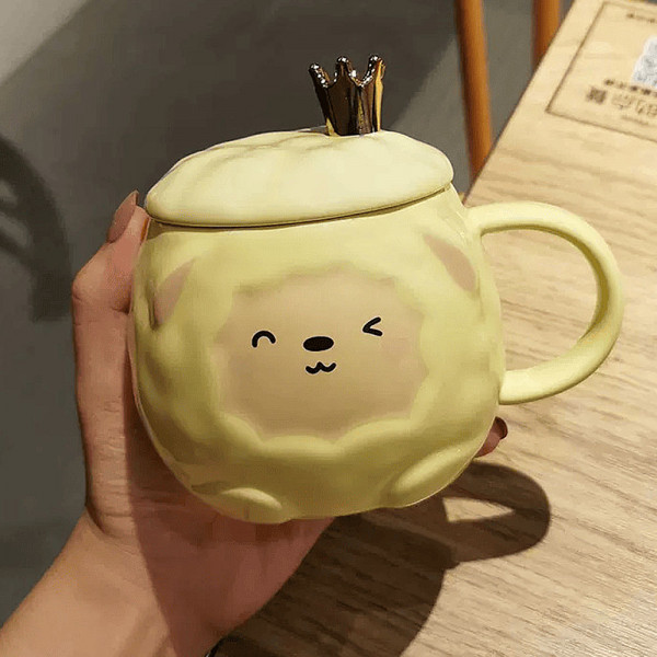 Ceramic Mug-Yellow Sheep 