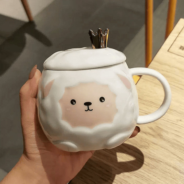 Ceramic Mug-White Sheep 
