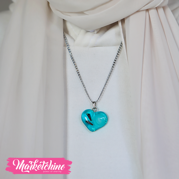 Resin Necklace-Heart 
