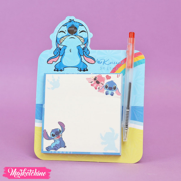 Sticky Note With Pen - Stitch & Angle